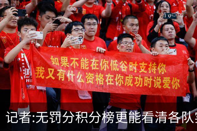 记者:无罚分积分榜更能看清各队实力 蓉城内部不出问题应该能夺冠